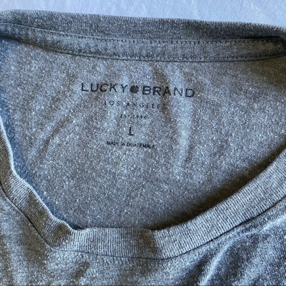 Lucky Brand Short sleeve Gray Graphic Tshirt - Picture 9 of 10